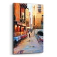 thumbnail image 2 of Epic Art 'Street Café after Rain' by Haixia Liu, Acrylic Glass Wall Art, 12"x16", 2 of 8