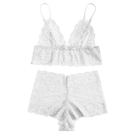 

Cyber 2023 Monday Deals 2023 Floleo Clearance Women s Lace Cami With Short Lingerie Pajama Set 2 Piece Underwear Sleepwear Deals