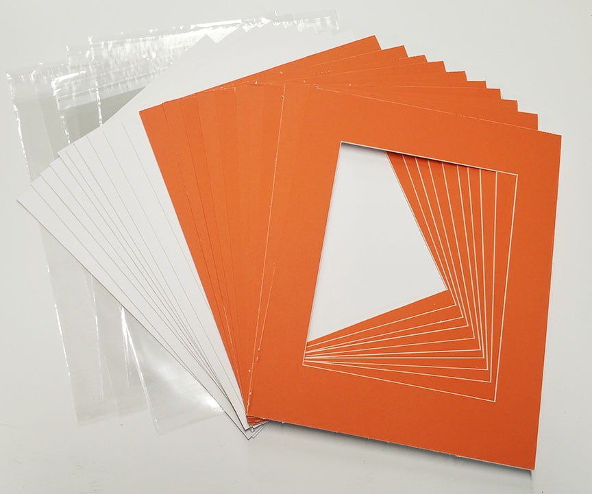 18x24 White Picture Mats with White Core for 12x18 Pictures Fits