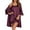 Cherry Red, variant on Sleepwear Women's Satin Nightgown with Robes Set 2 Piece Sexy Lace Cami Nightwear