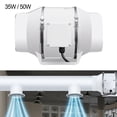thumbnail image 3 of MYG Inline Duct Fan Effective Ventilation Low Noise Level Easy To Install 4in 5in, 3 of 10