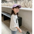 thumbnail image 4 of ContiKids Little Girls Summer Oversized Tee Bubble Gum Girl Character Printed T-Shirt White 4-5 Years, 4 of 5