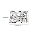 thumbnail image 3 of Dalazy Wall Sticker Convenient Firm Poster Adhesive Simple Operation Decals Household Indoor Household Musical Notation, 3 of 8