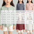 thumbnail image 3 of Ulanda Toddler Girls Henley T Shirt Kids Long Sleeve Casual Button Down Linen T-Shirts Summer Loose Three Quarter Tees Tops Blouses (Pink, 3-4 Years), 3 of 7