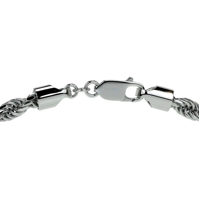 Cadena De Plata 925 Torsal De 50 Cm Calibre 3.8 Mm