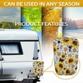 thumbnail image 6 of Yuyamidu Sunflower Daisy Electric Tongue Jack Head Cover 300D Polyester Electric Tongue Jack Cover, Waterproof Trailer RV Electric Tongue Cover Accessories, 6 of 7