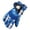 Blue, variant on Color Block Ski Gloves, Bright Stripe Water-Repellent, Double-Layer Insulated Waterproof Warm, 1 Pair for Young Skiers Winter Sports Red