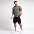 thumbnail image 7 of Fexilor Men's Short Sleeve Henley Shirts,Textured Jacquard Casual Button-Up Tops, 7 of 7