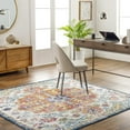 thumbnail image 6 of Mark&Day Area Rugs, 8x11 Olivia Traditional Saffron/Navy Area Rug, Blue Off-White Orange Carpet for Living Room, Bedroom or Kitchen (7'10" x 11'), 6 of 10