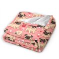 thumbnail image 3 of Pug Puppy Dog Throw Blanket, Gifts For Men Women, Soft Warm Cozy Lightweight Fleece Throw Blankets Sherpa Fuzzy Stuff For Bed Sofa Couch Chair 40"X30", 3 of 7