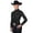 Black, variant on Schneiders Cowgirl Royalty Half-Zip Women's Western Show | Turquoise | Small