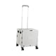 thumbnail image 2 of Carrito pequeño con ruedas Zulema versátil fácil de transportar sólido con tapa oculta cesta con ruedas cajón plegable gris, 2 of 8