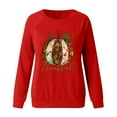 thumbnail image 3 of WJHWSX Womens Thanksgiving Tops Fitted Turkey Pullover Vintage Womens Long Sleeve Blouse Going Out Tops, 3 of 4