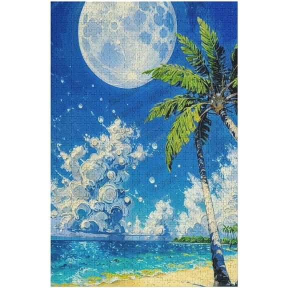 Hawaii Puzzle, Puzzles for Adults 1000 Piece Beautiful Beach Scenes,Jigsaw Puzzles 1000 Pieces for Adults, 10000 Piece Puzzles for Adults and Families, Family Activities Games