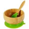 thumbnail image 1 of Baby Bowl and Spoon Set Natural Bamboo Toddle Tableware, 1 of 9
