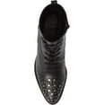 thumbnail image 5 of LFL by Lust For Life Portland Boot Black Leather Lace Up Embellished Booties (8), 5 of 6