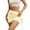 Yellow, variant on High Waist Workout Skirt with Built-In Shorts, Ruffle Hem Chafe-Free Athletic Tennis Yoga Running Skirt, Flowy with Zip Pocket