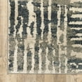 thumbnail image 6 of 2' X 8' Blue And Beige Abstract Power Loom Stain Resistant Runner Rug, 6 of 10