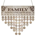 thumbnail image 1 of TFixol Handcrafted Wooden Family Calendar with 50 Discs & Hemp Rope for Personalized Date Reminders & Home Decor, 1 of 6