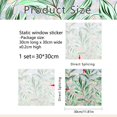 thumbnail image 3 of Floral Greenery Window Film 11.8x11.8 inch, Non-Adhesive Privacy Stained Glass Window Sticker, Rainbow Prism Decorative Window Cling for Home & Holiday Decor, 3 of 6