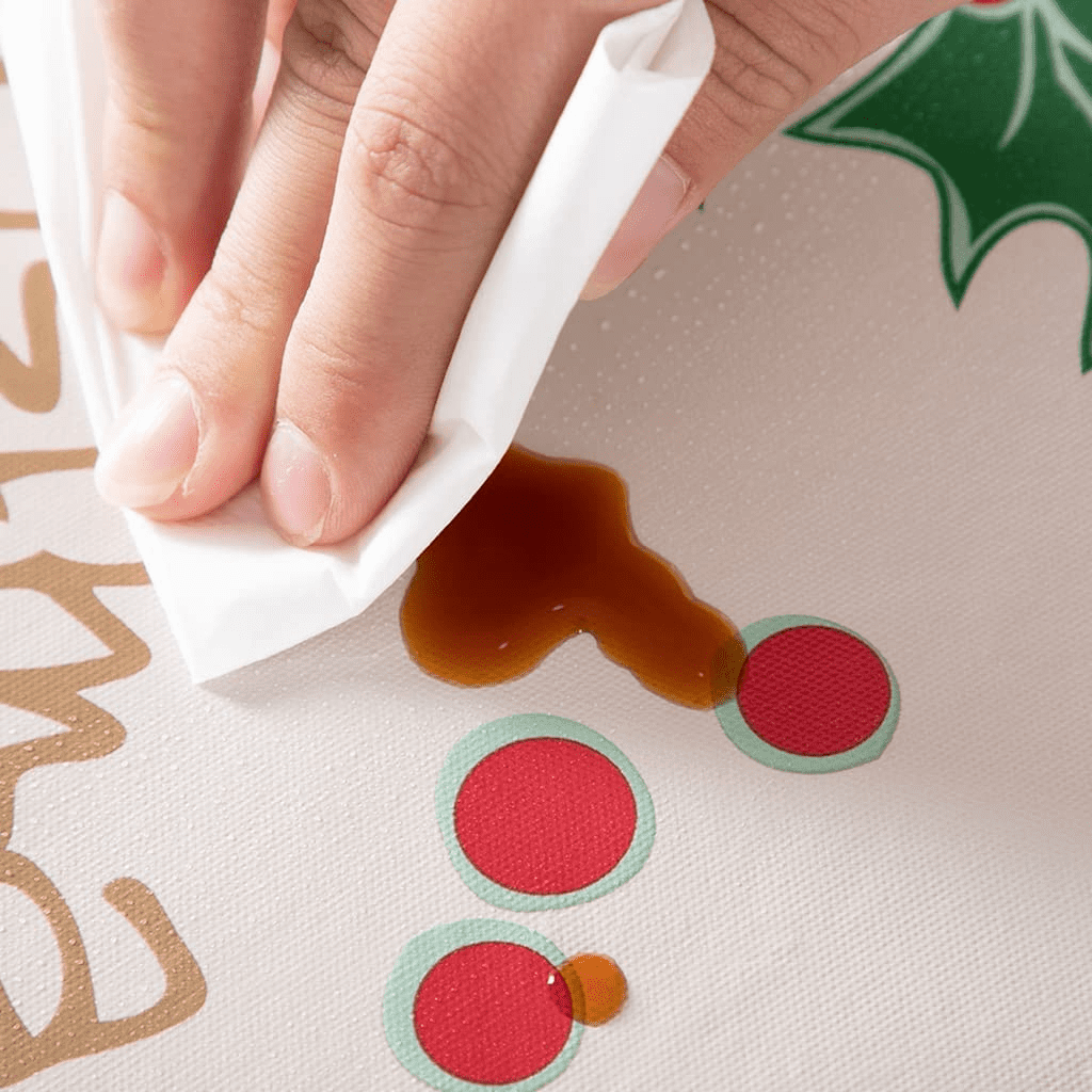 Ray Star Christmas Tablecloth 60 Round Halloween Table Cloth 100% Waterproof Oil Proof Spill Proof PVC Table Cloth, Wipe Clean Table Cover