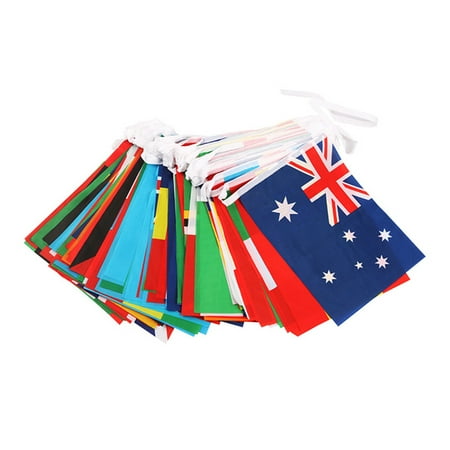 

1PC Banner Flag National String Flag Banner 200 Countries Banner Pendant for Bar Fans Carnival Party