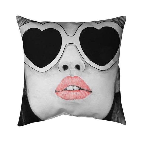 Begin Home Decor 5541-2020-FI71-1 20 x 20 in. Miss Trend-Double Sided Print Indoor Pillow