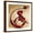Brown Frame, variant on Art.com Ethereal Strings Art Print by Salaam Muhammad, 16" x 16"