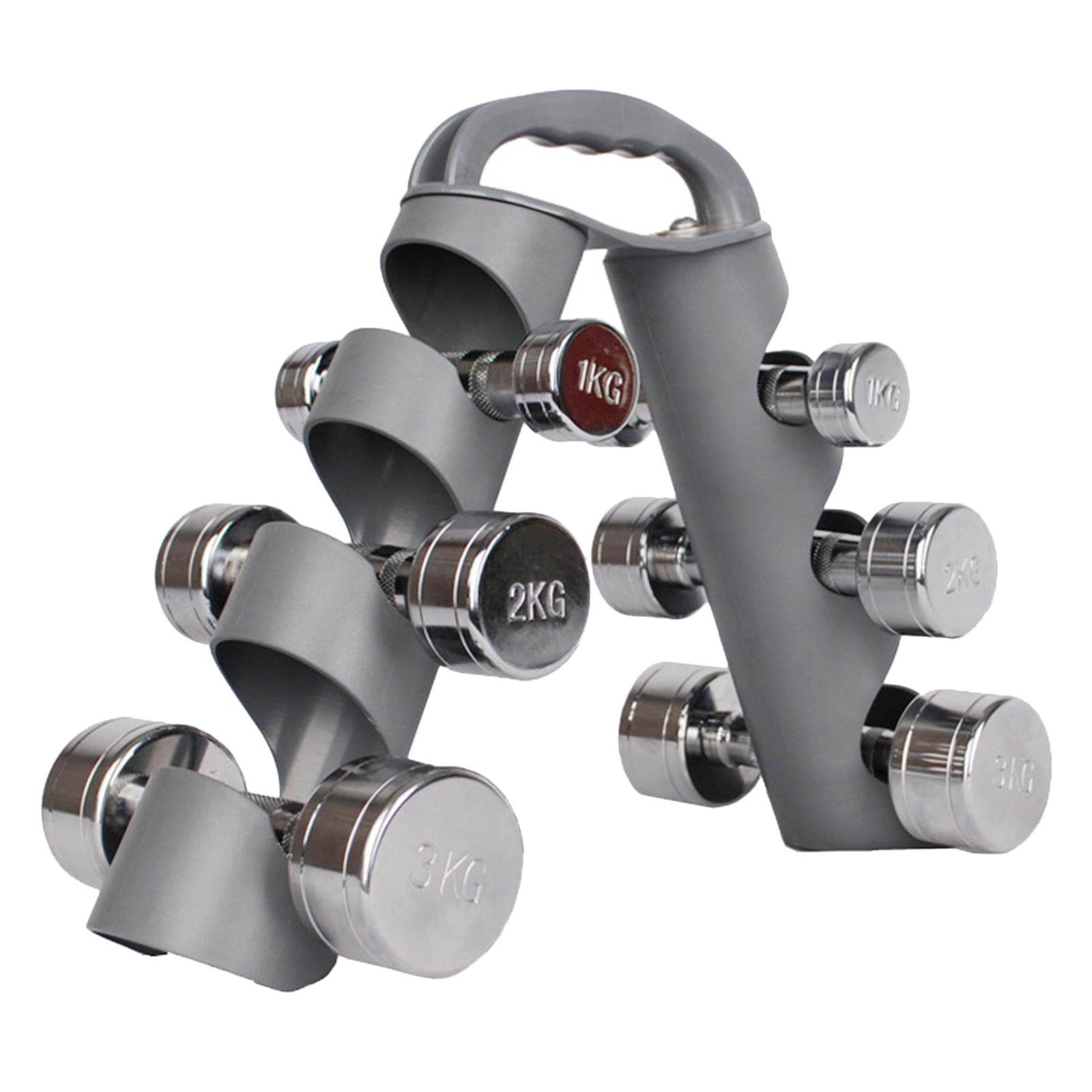DimyFew Dumbbell Rack Free Weight Stand Portable for Home Gym 3 Layers Dumbbell Floor Bracket Dumbbell Holder