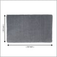thumbnail image 3 of Hometrends 3K Solid Dark Grey Polyester Bathrug, 3 of 8
