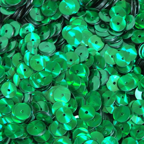Green Sequins 6mm Prism Multi Reflective Metallic Made in USA