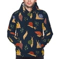 thumbnail image 4 of Hoodies for Men - Snail Leaf Print Black Long Sleeve Comfrt Men'S Fashion Hoodies & Sweatshirts, Sweatshirts for Men Hoodies Pullover Clothing Clothes with Pouch, 4 of 7