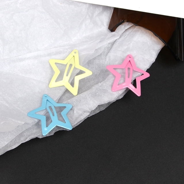 Clip de estrella Clip de estrella de cinco puntas Tarjeta BB Cabello roto Vigor Horquilla de niña Clip de flequillo de princesa Horquilla Clip lateral