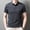 Grey, variant on Adult Mens Polo T Shirt Short Sleeve Button Polo Tees Basic White Mens Clothes