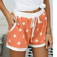 thumbnail image 3 of Ohufall Pajama Shorts for Women Summer Cute Star Printed Drawstring Elastic Waist Sleep Short Loose Comfy Lounge Pj Bottoms with Pockets, 3 of 7