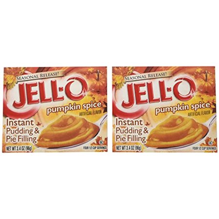 Kraft Jell-O Instant Pudding & Pie Filling, Pumpkin, 3.4-Ounce Boxes (Pack Of 8)