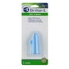 Baby Buddy by Brilliant Wipe N Brush Soft Silicone Finger Toothbrish and Dental Wipe Assistant for Infant - Blue