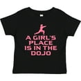 thumbnail image 3 of Inktastic Girls Cute Karate Martial Arts Girls Toddler T-Shirt, 3 of 5