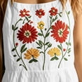 thumbnail image 5 of FchengtaiS Summer Boho Jumpsuit Women Floral Embroidered Sleeveless Rompers Casual Loose Wide Leg Overalls With Pockets, 5 of 7