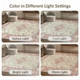 thumbnail image 7 of ODIKA 8'x10' Washable Area Rug Dining Under Vintage Distressed Border Ornate Scrollwork Large for King Size Bedroom Bed, Master Suite, Non-Shedding, Easy Care, 7 of 7