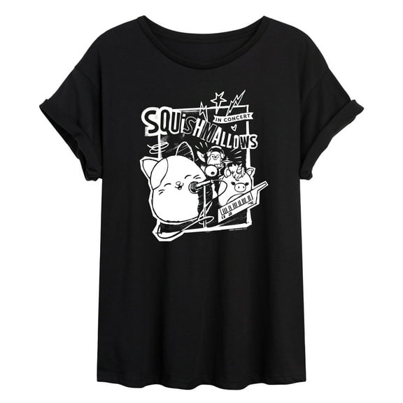 Squishmallows - Concert - Womens Oversized Graphic T-Shirt
