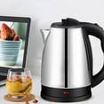 thumbnail image 1 of Sentmoon Household Stainless Steel 2L Kettle Electric Water Boiler Automatic Shutoff Healthy Heating for Home Kitchen Tea Coffee Fast Boiling Durable Daily Use Family Living Dorm, 1 of 7