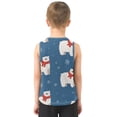 thumbnail image 3 of Christmas Polar Bears with Red Scarf Vest Undershirt Tank Top Sleeveless Quick Dry 3T, 3 of 7