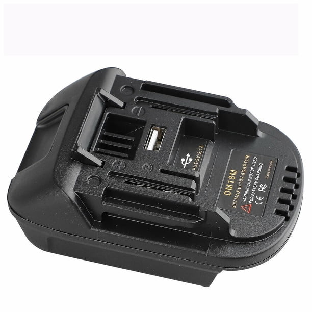 TPDL Adaptador Para Batería Milwaukee M18 A Herramientas DeWalt, Adaptador De Batería MIL18DL Convertido Para Batería De Litio De 18 V Milwaukee A Herramienta Eléctrica Inalámbrica Dewalt 20 V