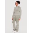 thumbnail image 3 of Women's Plus Size Acid Wash Zip Front Track Jacket, 3 of 4