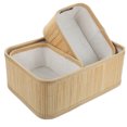 thumbnail image 1 of 3Pcs Cute Storage Basket Woven Bamboo for All Consumers Home Use, 1 of 8