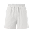 thumbnail image 5 of GHIIYER Cotton Hiking Shorts for Women Casual High Waisted Elastic Shorts with Pockets Summer Clothes Size 3XL, 5 of 6