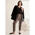 thumbnail image 3 of ellos Women's Plus Size Woven Soft Pants - 3X, Navy/White Dot, 3 of 4