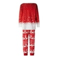 thumbnail image 4 of Family Matching Christmas Pajamas, Baby Romper/Pet Clothes/Deer Snowfalke Pattern Tops and Pants Sleepwear Set, 4 of 10