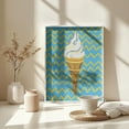 thumbnail image 4 of Ice Cream Blue Framed Art Modern Wall Decor, 4 of 15